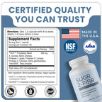OPTIVIDA Sugr-2-Fibr - Natural Blood Sugar Support Supplement with Enzyme Technology - Glucose Support Supplement - Sugar to Fiber for Gut & Energy Levels - Blood Sugar Supplement - 60 Vegan Capsules