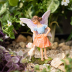 PRETMANNS Fairy Garden Accessories with Fairies for Fairy Garden Outdoor - Miniature Fairy Figurines Set with Animals - Fairy Garden Kit for Indoor Outdoor Gardens