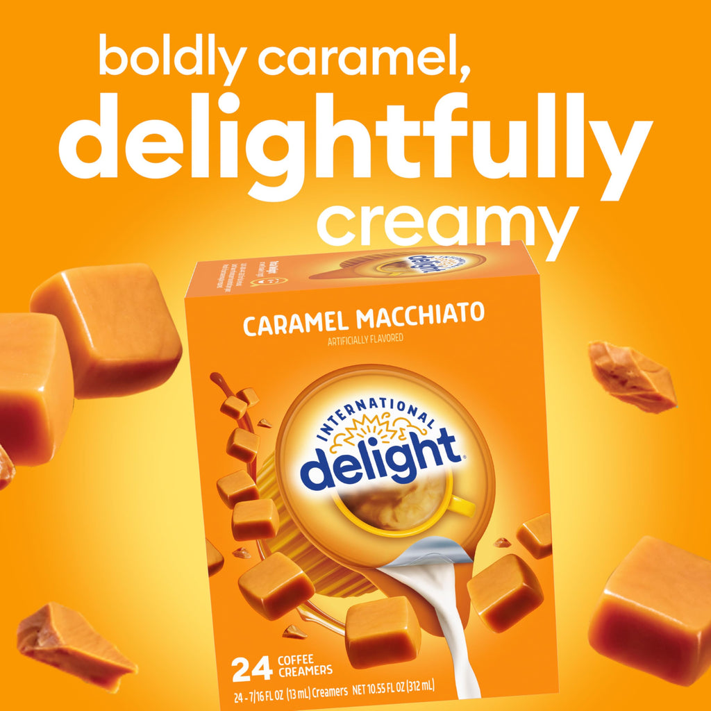 International Delight Coffee Creamer Singles, Caramel Macchiato, 192 Count