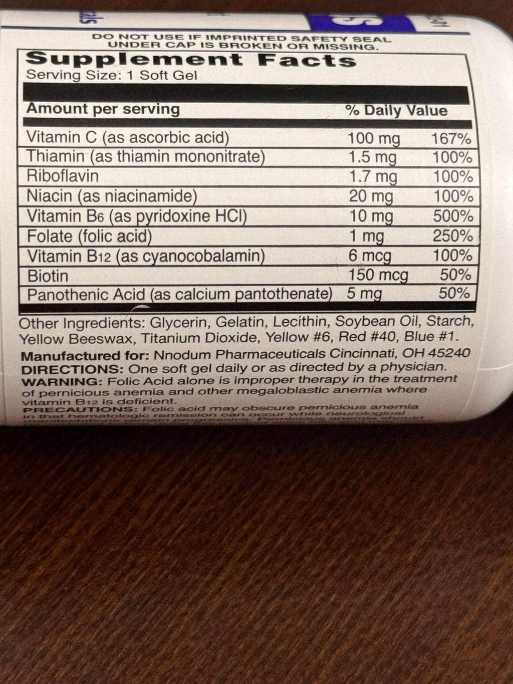 Reno Cap Softgel Capsules, Botanical Blend Formula, 60 Count
