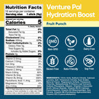 Venture Pal Sugar Free Electrolyte Powder Packets - Liquid Daily IV Hydration Packets for Rapid Rehydration | 7 Electrolytes & 5 Vitamins | Keto Friendly | Non-GMO | Vegan | Fast Dissolve | 16 Sticks