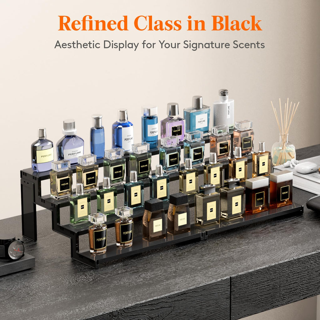 Lifewit 12″ Spice Rack, Perfume Cologne Stand, Tool-Free Assembly, 2 Pcs