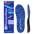 PowerStep Original Insoles, Arch Pain Relief Orthotics, Tight Shoes, Foot Support for Plantar Fasciitis, Mild Pronation, Foot & Arch Support Inserts, Shoe Inserts, Made in the USA (M 7-7.5, F 9-9.5)