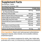 Bronson Super B 100 Vitamin B Complex Sustained Release Contains All B Vitamins (Vitamin B1, B2, B3, B6, B9 - Folic Acid, B12) Supports Energy Metabolism & Nervous System Health, Non-GMO, 250 Tablets