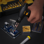 LEXIVON Butane Torch Multi-Function Kit | Premium Self-Igniting Soldering Station with Adjustable Flame | Pro Grade 125-Watt Equivalent (LX-771)