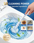 80 Count Toilet Wand Refills for Clorox, 5X Cleaning Power Toilet Bowl Wand Refills & High-Density Disposable Toilet Brush Scrubber - No Falling Apart, Instant Foam for Bathroom Cleaning