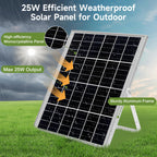 Roodike 5.5" Waterproofed Solar Powered 2 Fan Kits for Chicken Coop Shed