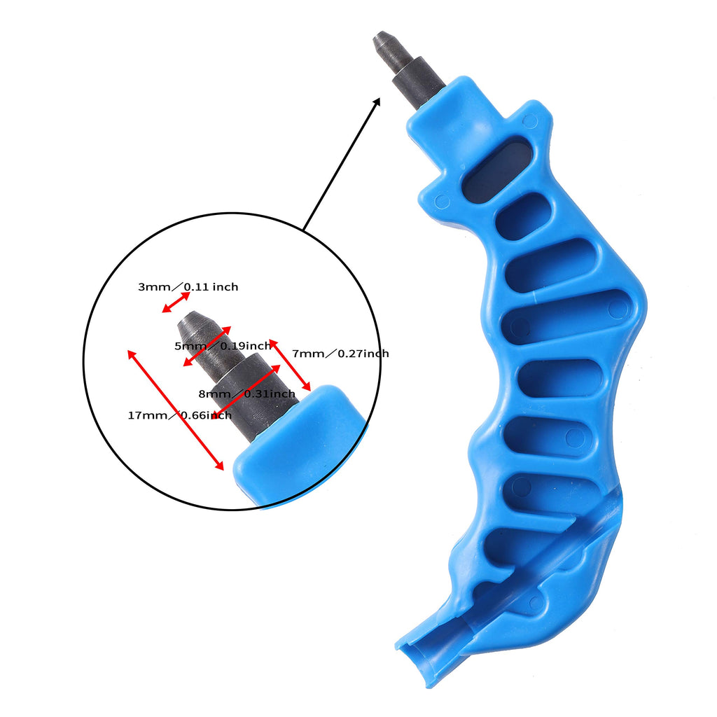 2-in-One Drip Irrigation Tubing Hole Punch Fitting Insertion Tools Drip Tube Hole Punch for Easier 1/4" Inch Fitting & Emitter Insertion (Pro Punch Tool Sets)