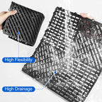ToLanbbt Modular Interlocking Cushion 12P 11.8" x 11.8" Interlocking Rubber Floor Drain Holes Non-Slip Splicing Drainage Mats for Deck, Shower, Kitchen, Drain Pool, Sauna Bath (Dark Blue, Diagonal)