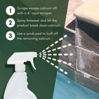 OCEANCARE Products - Calcium Releaser - Quart Trigger Spray, 32 FL OZ - Pool Tile Cleaner Calcium Remover, Safe on Glass, Porcelain, and Ceramic Surfaces - Calcium Cleaner - Tile and Grout Cleaner