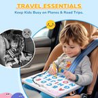 JoyCat Magnetic Letter Tracing Board, 2-in-1 Double-Sided ABC Magnets for Kids Ages 3-5, Uppercase & Lowercase Letter Writing Practice - Preschool Learning Toys, Road Trip Car Activities for Toddlers