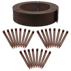 EasyFlex 4-Inch Composite Landscape Edging Kit, 40-Foot, Brown