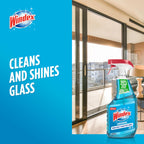 Windex Glass and Window Cleaner Spray Bottle, Bottle Made from 100% Recycled Plastic, Surface Cleaning Spray, Original Blue Scent, 23 Fl Oz (Pack of 6)
