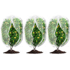 3Pcs Plant Covers from Insects, Bird Netting Barrier for Blueberry Bushes with Drawstring Zipper Mesh Garden Netting Fruit Tree Bags Plants Net Cage for Protect Tomato Vegetable Citrus, 3.3×5Ft