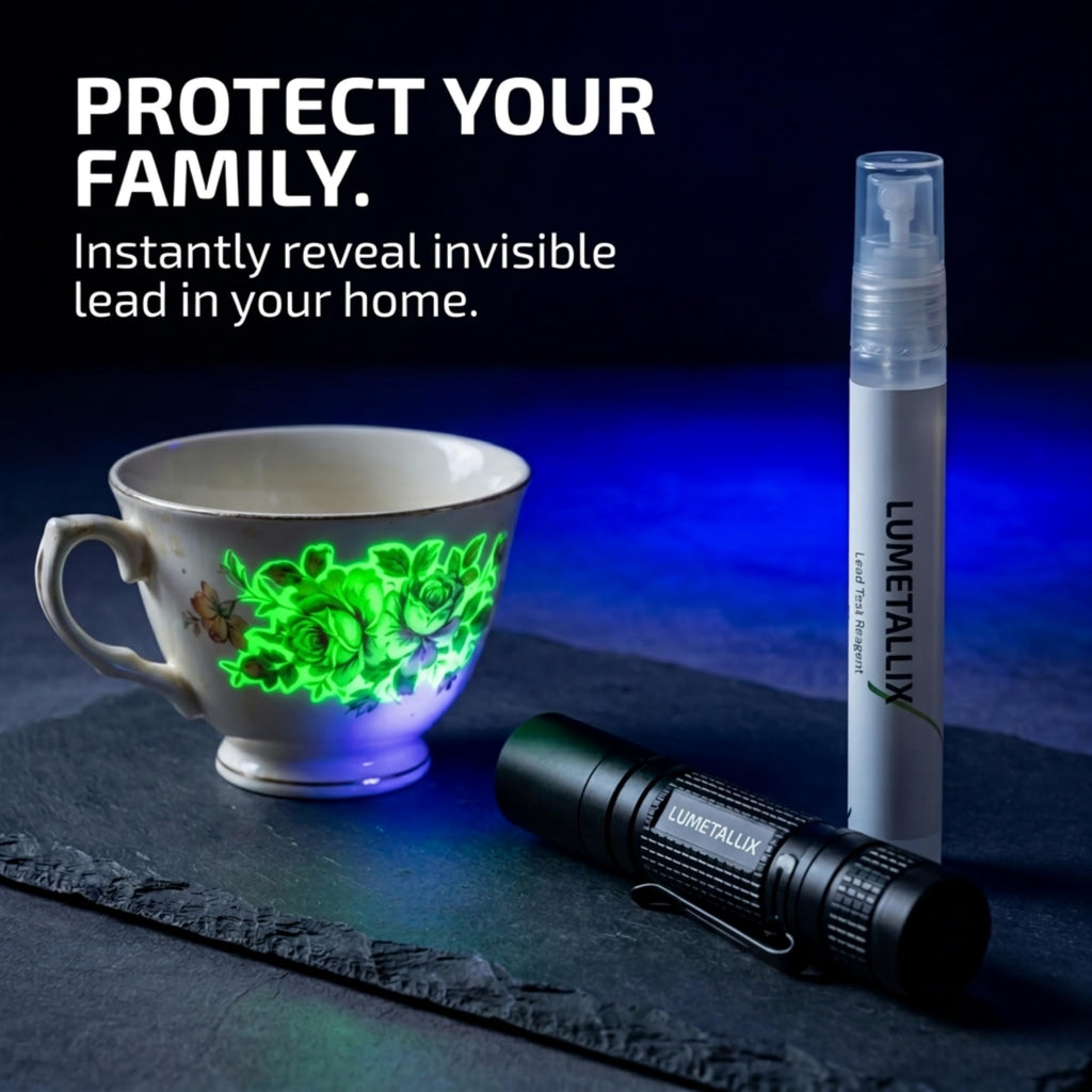 Lumetallix The Original Glowing Lead Test - Instant Lead Detection Lead Test Kit for Paint, Ceramics & more Fast, Accurate Results Home Safety & Easy to Use - Home Lead Test Kit - Lead Paint Test Kit