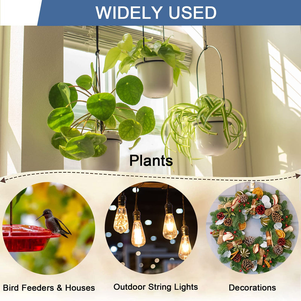 ADIIL Q Hanger Ceiling Screw Hooks for Hanging Outdoor String Light, Plants