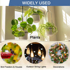ADIIL Q Hanger Ceiling Screw Hooks for Hanging Outdoor String Light, Plants