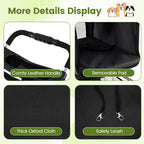 PETSITE 3-Wheel Pet Stroller, Foldable Dog Strollers for Small Dogs with Breathable Mesh, Waterproof Cover, All-Terrain Wheels, Cup Holder, and Storage Basket, Ideal for Dogs Cats up to 33 lbs (Black)