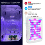 TATU 1000w LED Grow Light for Indoor Plants, Full Spectrum Plant Light