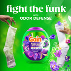 Gain Plus Flings Liquid Laundry Detergent Pods, Gain's Best Clean, All-In-One Pacs, Moonlight Breeze Scent, 45 Count