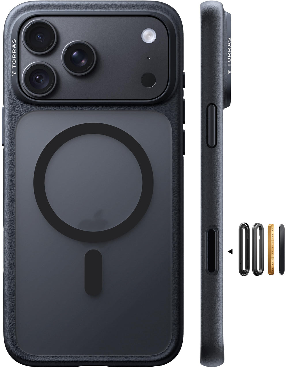 TORRAS Stronger Magnetic & Shockproof for iPhone 18 Pro Max Case Slim Black