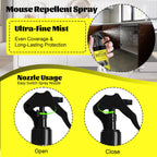 Peppermint Oil Spray for Rodents,Mouce Repellent for Car Engines,300ml