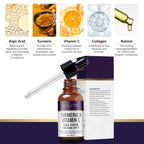 VALITIC Vitamin C Serum - Anti Aging and Dark Spot Remover for Face, Skin Care with Niacinamide, Hyaluronic Acid, Collagen, Kojic Acid, Turmeric - Brightening Face Serum 1 fl oz