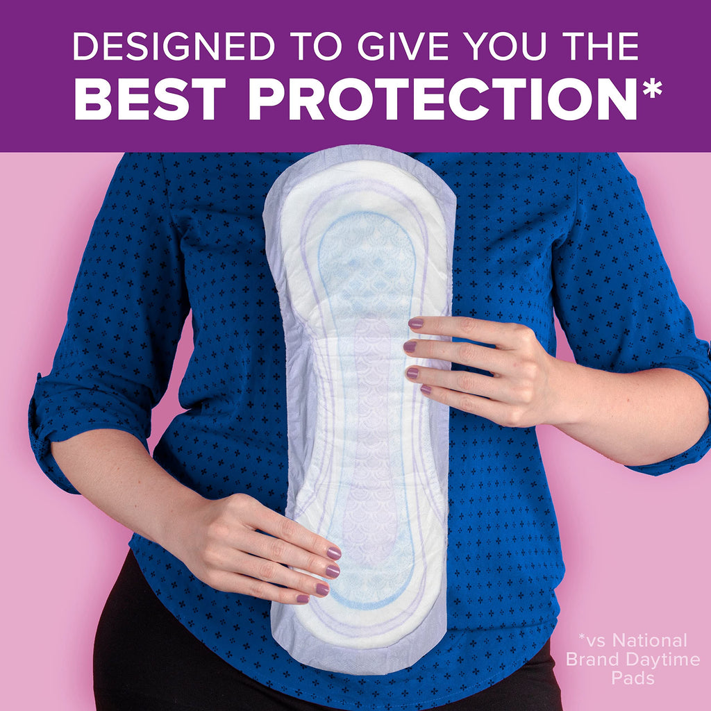 Poise Incontinence Pads & Postpartum Incontinence Pads, 7 Drop Ultra Absorbency, Long Length, 24 Count, Packaging May Vary