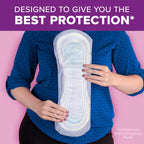 Poise Incontinence Pads & Postpartum Incontinence Pads, 7 Drop Ultra Absorbency, Long Length, 24 Count, Packaging May Vary