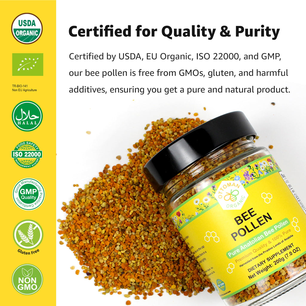 ottoman organic Bee Pollen 200g (7 oz) | USDA Organic