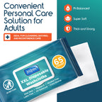 Inspire Adult Wet Wipes, Wash Cloths for Incontinence & Cleansing for Elderly, 8"x13" (780 Count)