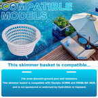 Podoy Pool 8928 Skimmer Basket for Above-Ground and In-Ground Swimming Pool Replacement Parts Compatible with Swimline Hydrotools 8928 Olympic ACM88 4-Pack