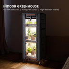 Spider Farmer 4 Tier Mini Greenhouse Plant Shelf with Grow Lights Indoor