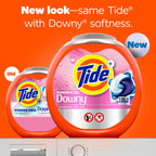 Tide Power PODs + Downy Laundry Detergent Pods, 45 Count, Soft Boosters + April Fresh (Pack of 4)