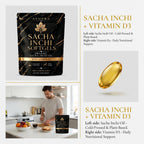 Jqewlg Athera Sacha Inchi Oil for Joints Capsules - Cold-Pressed Sacha Inchi Oil with Vitamin D3, Joint & Mobility Support, Vegan Softgels for Daily Wellness - 60 Softgels