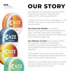 NZE Caffeine Nootropic Pouches (Spearmint) - Energy Pouches with 50mg Caffeine, Alpha GPC, L-Tyrosine & L-Theanine with No Sugar or Artificial Sweeteners - 15 Pouches Per Can - 5 Pack