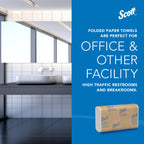 Scott Professional Essential C-Fold Folded Paper Towels, Bulk (01510), Fast-Drying Absorbency Pockets, 13.15"x10.125" Towel, White (200 Sheets/Pack, 12 Packs/Case, 2,400 Sheet Total)