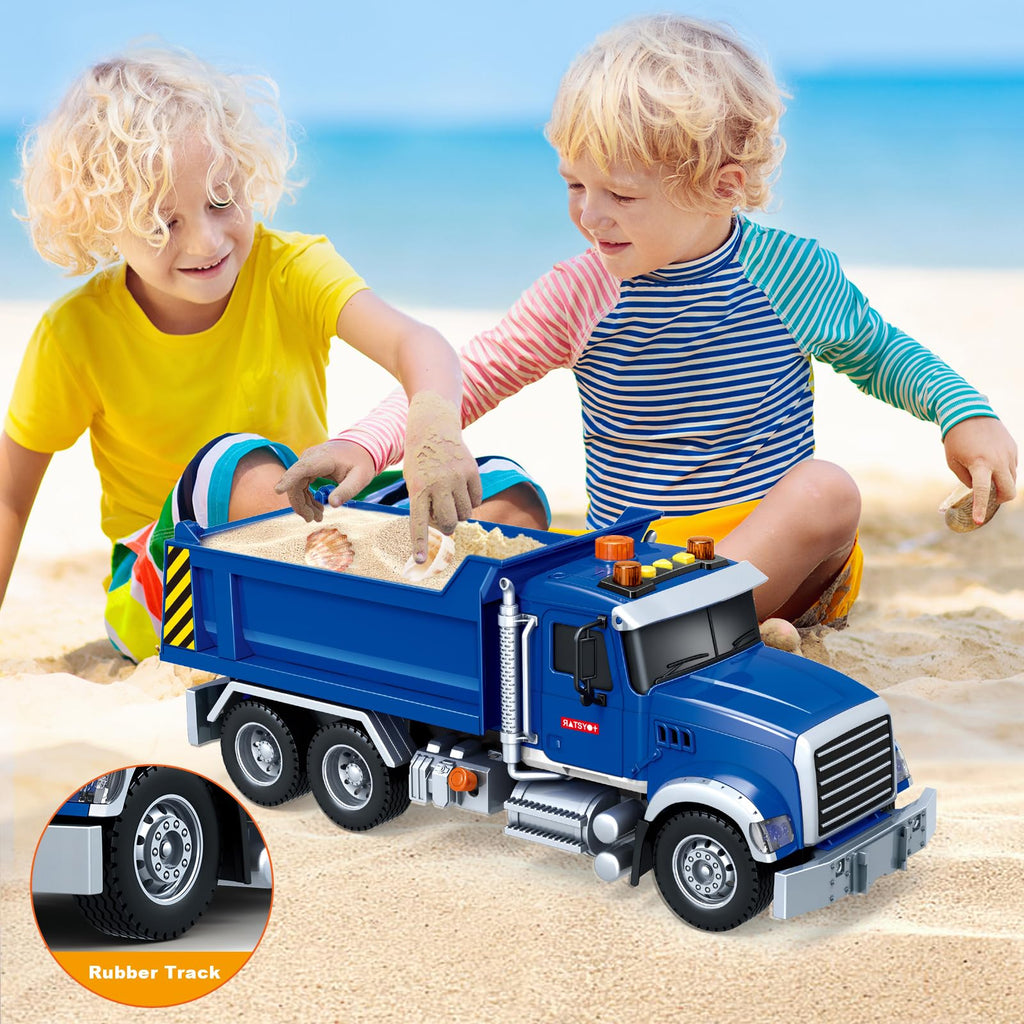 Large Dump Truck Toy for 3 4 5 Year Old Boy, Truck Toy with Sound and Light