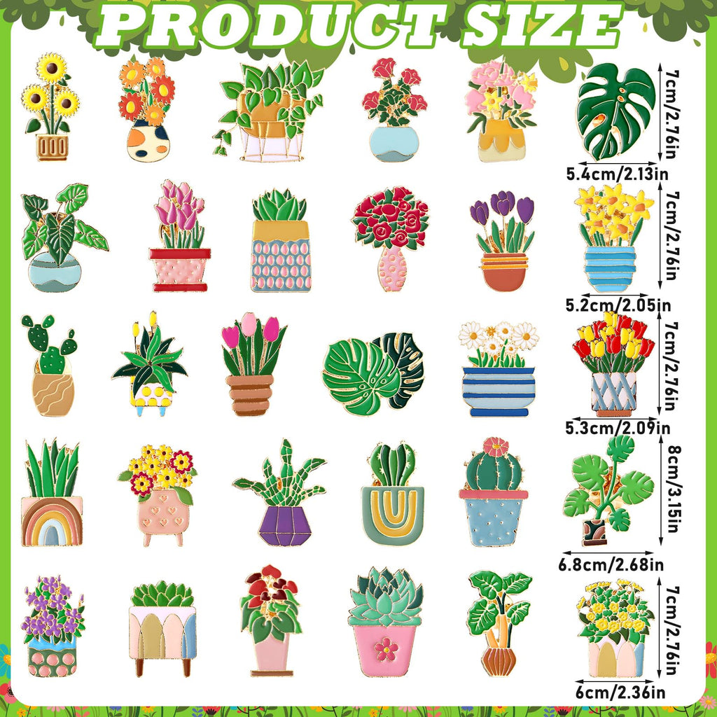 Landical 30/60 Pcs Cute Enamel Pins Bulk Plant Flower Animal Halloween Gothic Fall Pumpkin Cartoon Lapel Pin Brooches Jewelry Gift for Backpack Clothes Hats Accessories(30 Pcs,Plant)