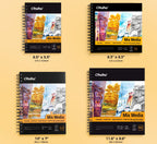 Ohuhu 8.3"x8.3" Mix Media Pad Art Sketchbook 62 Sheets for Painting Drawing