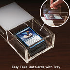 Clear Acrylic Sleeved MTG Cards Scanner Stand, Photo Stand, Trading Card Scanstand Compatible with Manabox, TCGplayer App, Sleeved and Unsleeved Cards Accessories