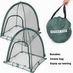 2pcs Quick Set up Pop up Garden Netting 28”x28”x32”Portable Plant Cover Net ,Locusts,Birds,Small Animal Garden Fruit and Flower Cages Portable Carry Bag with 16 Stakes