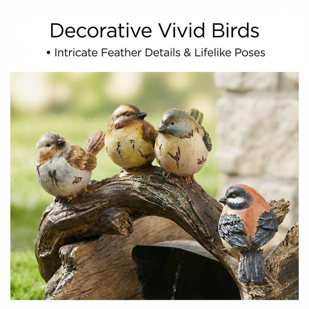Bird Gutter Downspout Statue Splash Block Outdoor Garden Decoration, 11.4” x 6.9” Gutter Extender Diverter Rain Guardian Statues for Patio, Yard Accessory, Resin Decorative Concrete Pond Koi Decor