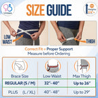 5 in 1 Hip Brace for Women Men Sciatica Pain Relief Devices - Adjustable Groin, Hip Flexor Compression Wrap for Comfortable Thigh, Hamstring & Sciatic Nerve Support, Improved Mobility & Recovery