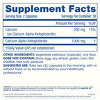 ProHealth, Ca AKG Supplement (Alpha Ketoglutarate) (1,000 mg per 2 Capsule Serving, 60 Capsules). Supports Metabolic Function and Healthy Aging Processes.