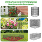 PASARA 10 Pack Plant Protectors from Animals, 13 Inch Round Cloche Plant Cages with Sturdy Chicken Wire Mesh, Garden Cages to Keep Animals Out for Vegetables & Flowers, Includes Support Stakes