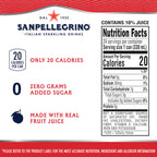 Sanpellegrino Zero Sugar Blood Orange Sparkling Soda, 24 Pack