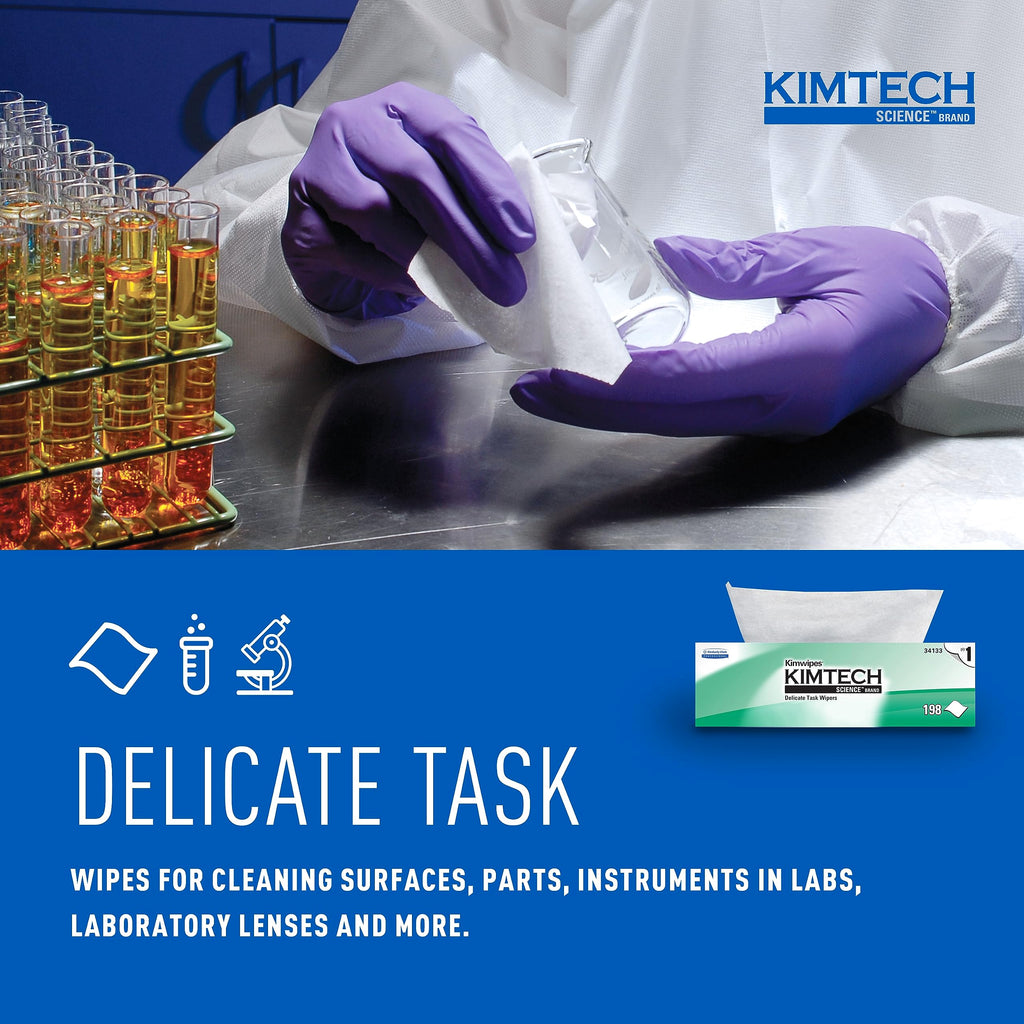 Kimtech Science Kimwipes Delicate Task Wipes, 15 Boxes x 198 Sheets (34133)