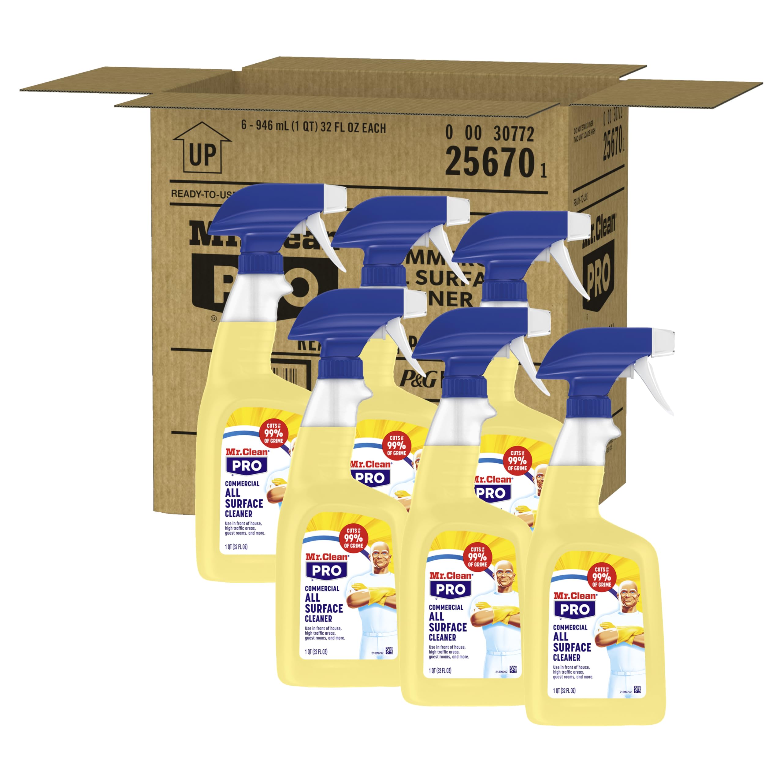 Mr. Clean PRO All Surface Cleaner Spray for Commercial Use (32 oz, 6 pack)