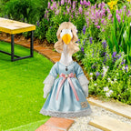 Dansydaisy 3 Pcs Porch Goose Wigs,Porch Goose Outfit Suitable for 17 Inch and 23 Inch Statue,Cute Outdoor Statue Accessories,Patio Yard Goosey Wig for Lawn Goosey Garden